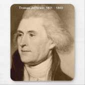 Thomas Jefferson Mousepad Muismat (Voorkant)