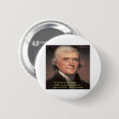 Thomas Jefferson "Nabuurschapsreligie" Citaat-cade Ronde Button 5,7 Cm (Voorkant /achterkant)