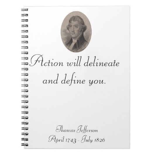 Thomas Jefferson notebook Notitieboek (Voorkant)