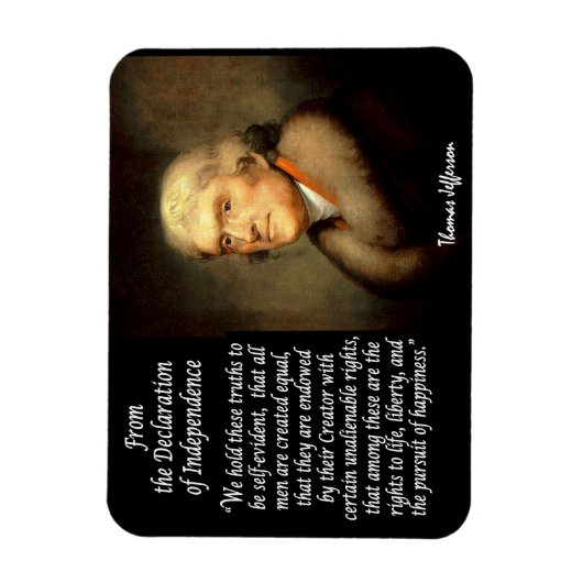 Thomas Jefferson - Onafhankelijkheidsverklaring Magneet (Verticaal)