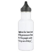 Thomas Jefferson over Amerikaans geluk Waterfles (Rechts)