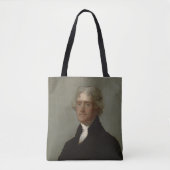 Thomas Jefferson over Boeken Tote Bag (Voorkant)