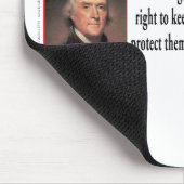Thomas Jefferson over de controle op Pistolen Muismat (Hoek)