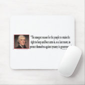 Thomas Jefferson over de controle op Pistolen Muismat (Met muis)