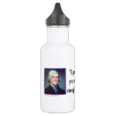 Thomas Jefferson over een grote regering Waterfles (Links)