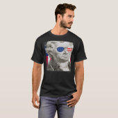 Thomas Jefferson Patriotic American Flag 4th of Ju T-shirt (Voorkant volledig)