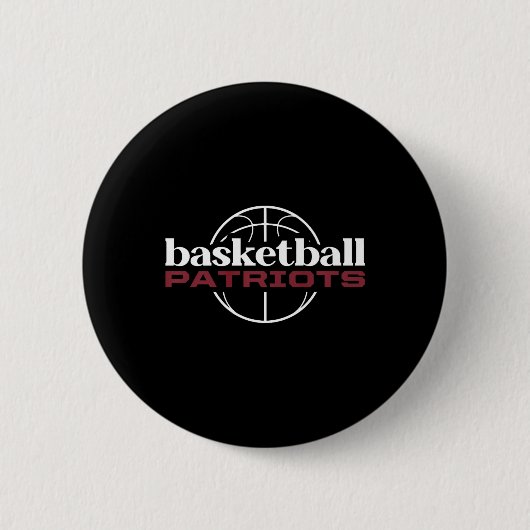 Thomas Jefferson Patriots Basketbal Ronde Button 5,7 Cm (Voorkant)