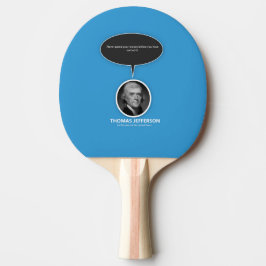 Thomas Jefferson Ping Pong Paddle Tafeltennisbatje