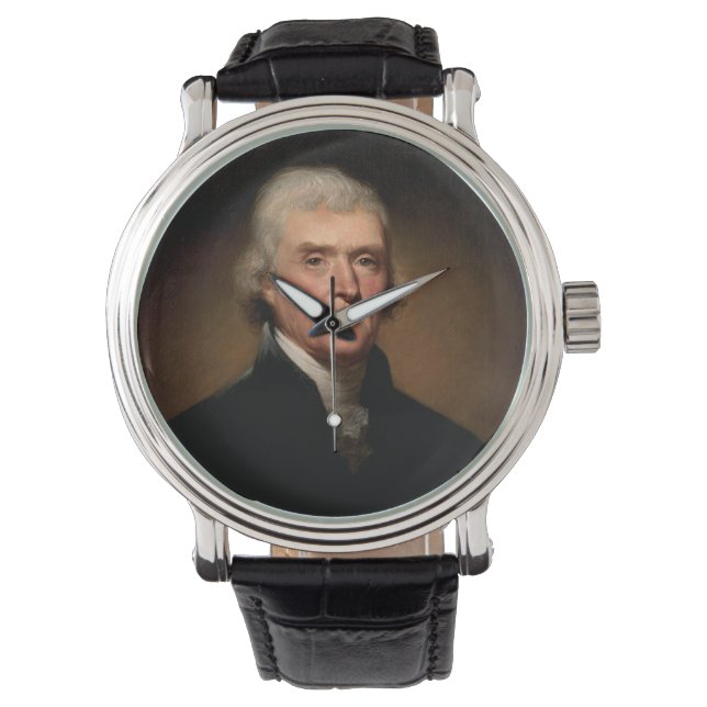 Thomas Jefferson portret Horloge (Voorkant)
