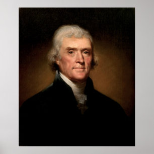 Thomas Jefferson portret Poster