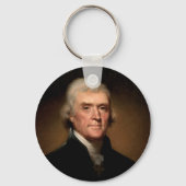 Thomas Jefferson portret Sleutelhanger (Voorkant)