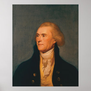 THOMAS JEFFERSON Portret van Charles Willson Peale Poster