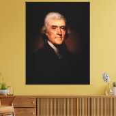 THOMAS JEFFERSON Portret van Rembrandt Peale Canvas Afdruk (Insitu (Woonkamer))