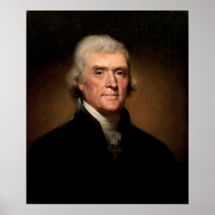 THOMAS JEFFERSON Portret van Rembrandt Peale Poster
