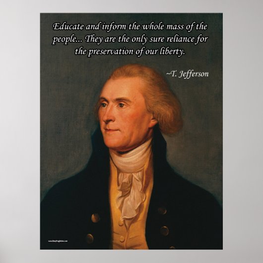 Thomas Jefferson Poster (Voorkant)