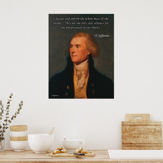 Thomas Jefferson Poster (Keuken)