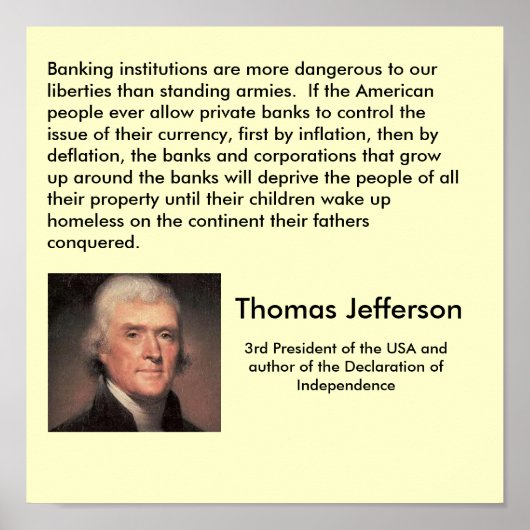 Thomas Jefferson Poster (Voorkant)