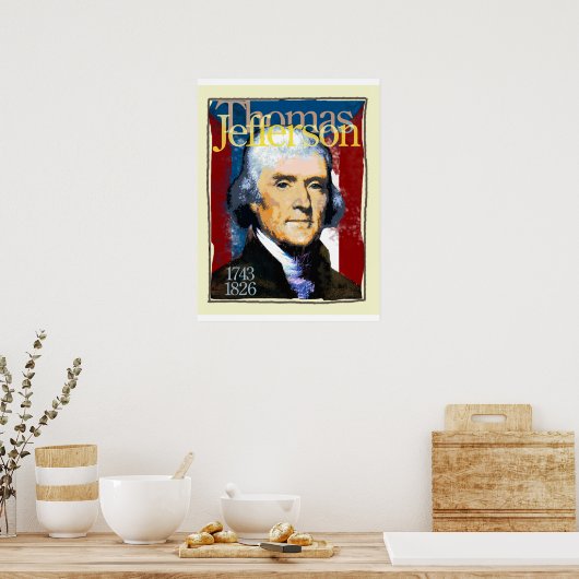 Thomas Jefferson Poster (Keuken)
