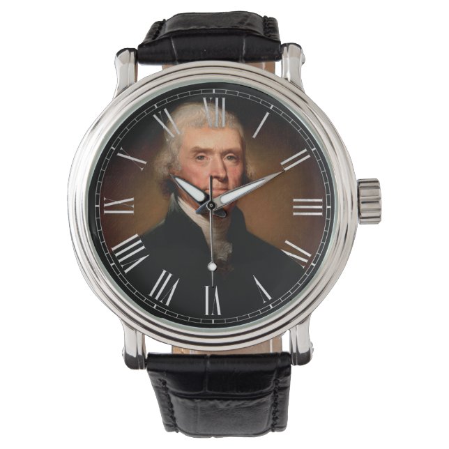 Thomas Jefferson President  horloge (Voorkant)
