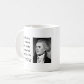 Thomas Jefferson Quote 12b Koffiemok (Voorkant links)