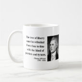 Thomas Jefferson Quote 12b Koffiemok (Links)