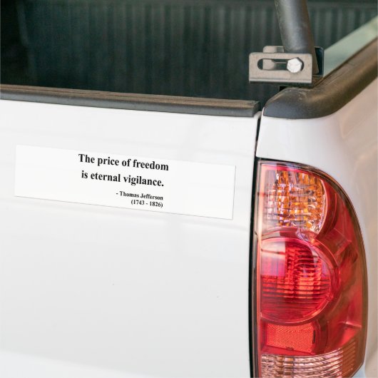 Thomas Jefferson Quote 2a Bumpersticker (Op Truck)