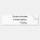 Thomas Jefferson Quote 2a Bumpersticker (Voorkant)