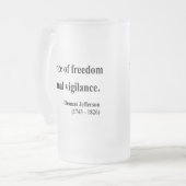 Thomas Jefferson Quote 2a Matglas Bierpul (Voorkant links)