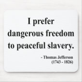 Thomas Jefferson Quote 9a Muismat (Voorkant)