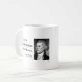 Thomas Jefferson Quote 9b Koffiemok (Voorkant links)