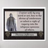 Thomas Jefferson quote - art print (Voorkant)