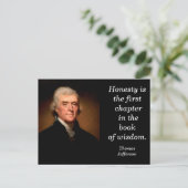 Thomas Jefferson quote- briefkaart (Staand voorkant)
