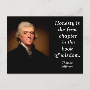 Thomas Jefferson quote- briefkaart