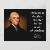 Thomas Jefferson quote- briefkaart (Voorkant)