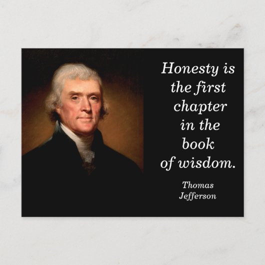 Thomas Jefferson quote- briefkaart (Voorkant)