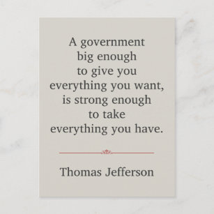 Thomas Jefferson Quote Briefkaart
