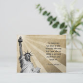 Thomas Jefferson Quote Briefkaart (Staand voorkant)