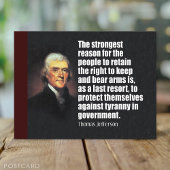 Thomas Jefferson Quote Briefkaart