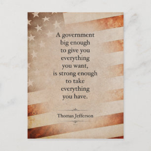Thomas Jefferson Quote Briefkaart