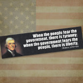 Thomas Jefferson Quote Bumpersticker
