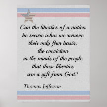 Thomas Jefferson Quote Gifts of Liberty