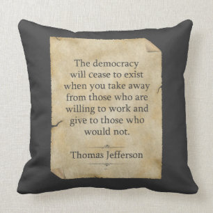 Thomas Jefferson Quote Kussen
