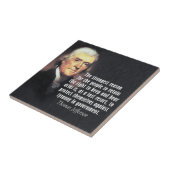 Thomas Jefferson Quote over de rechten van de Pist Tegeltje (Zijkant)