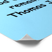 thomas jefferson quote poster (Hoek)