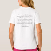 Thomas Jefferson Quote T-Shirt (Achterkant)