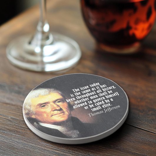 Thomas Jefferson Quote Zandsteen Onderzetter