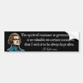 Thomas Jefferson Resistance Bumpersticker (Voorkant)