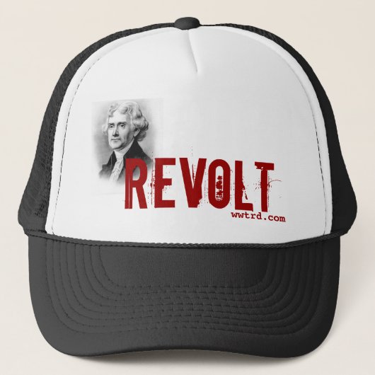 thomas_jefferson, Revolt, wwtrd.com Trucker Pet (Voorkant)