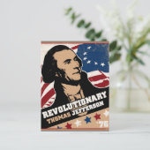 Thomas Jefferson Revolutionair Briefkaart (Staand voorkant)