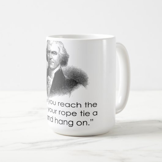 Thomas Jefferson Rope Quote Mok (Voorkant rechts)